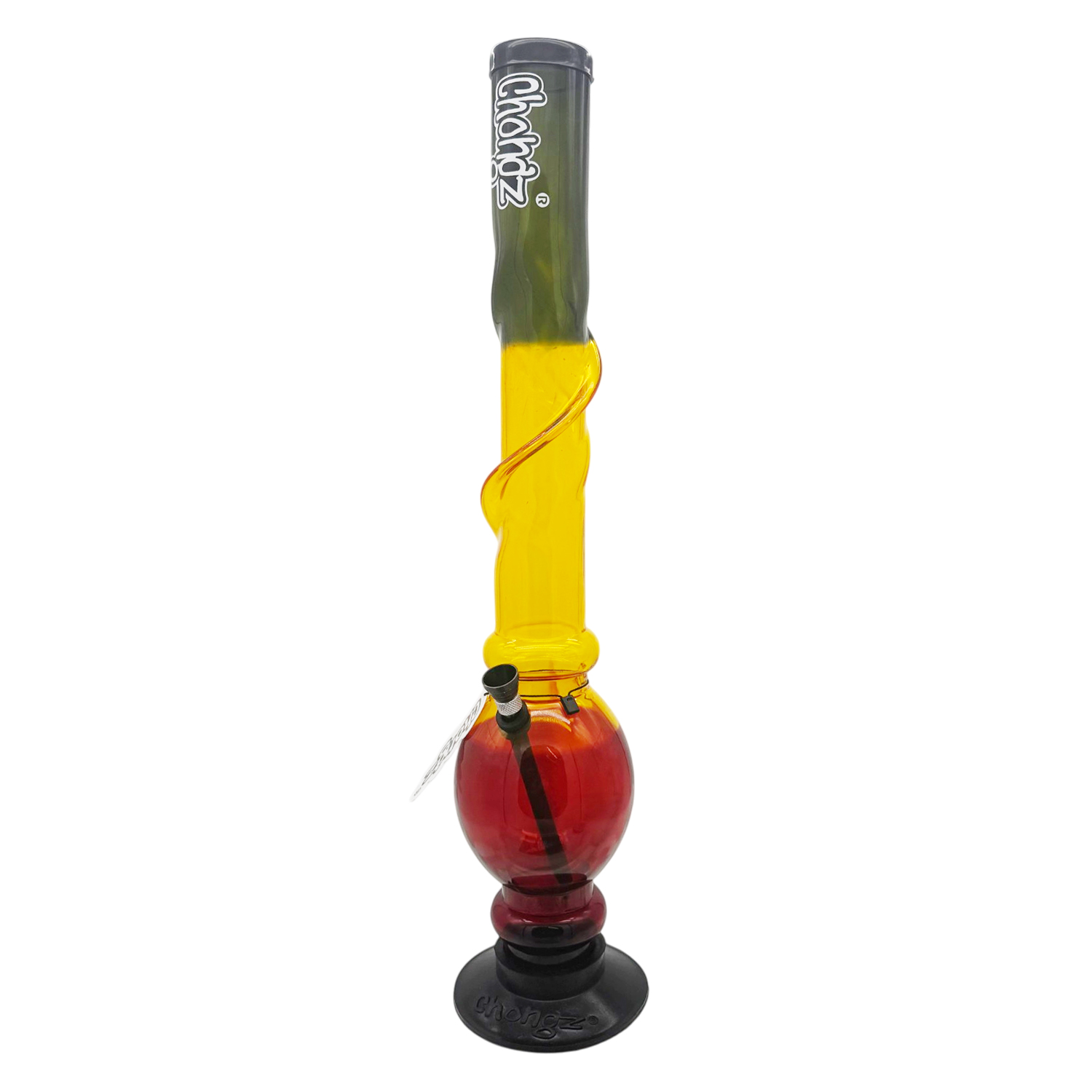 Chongz Rasta Twist acrylic waterpipe