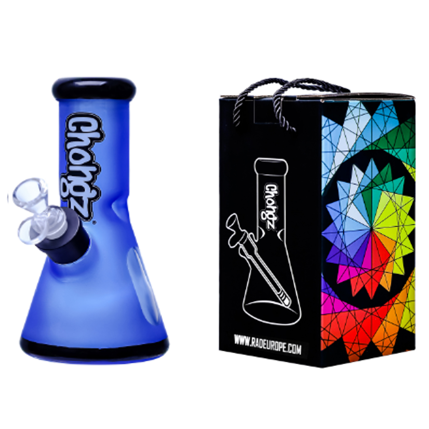 Chongz 20cm Blue "NEO GEO" Waterpipe